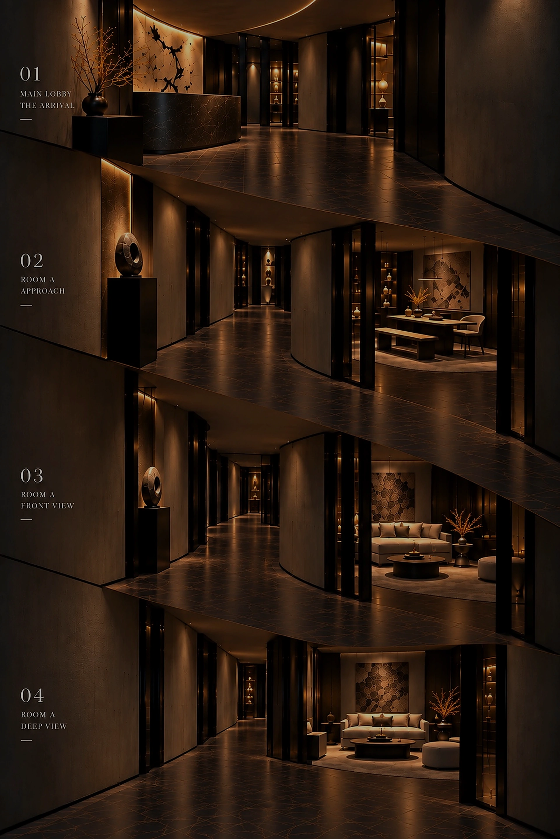 Sleeping Salon 01–04：抵達、停留與 Room A 品飲空間